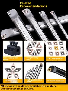 Anti seismische Innenlochs chneid stange aus Wolfram stahl Stoß feste CNC-Bohrung mit kleinem Loch Außen dreh werkzeug für automatische Drehmaschine - Product Image 6