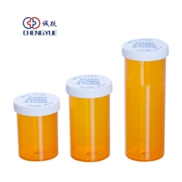 Bouteille de médecine en plastique de forme ronde écologique facile à ouvrir conception simple 160ml PP