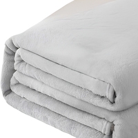Umweltfreundliche Coral-Fleece-Decke Einfarbige Flanell-Decke Gestrickte Polyester-Decke für Bett Sofa Heimgebrauch
