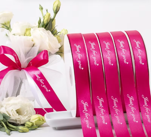 Cinta de tela impresa a medida con mensaje personalizado para decoración de cumpleaños, días festivos y manualidades. - Product Image 3