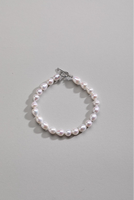 Bracelet à fermoir avec breloque en perle d'eau douce - Design classique et tendance