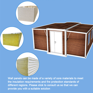 Hot Bán Đôi Cánh Nhà Di Động Mở Rộng 10ft 20ft 30ft 40ft <span class=keywords><strong>Container</strong></span> Nhà Hoặc Văn Phòng Phòng Ngủ Phòng Tắm Nhà Bếp - Product Image 5