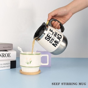 Presente criativo Auto <span class=keywords><strong>Blender</strong></span> <span class=keywords><strong>Shaker</strong></span> Aço Inoxidável Elétrica Auto-Agitando Café Copo de Mistura Durável Tumbler para On-the-Go - Product Image 3