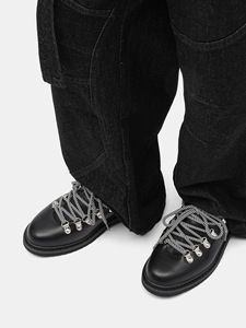Chaussures de travail décontractées rétro à semelle épaisse sur mesure pour homme, lacets, bout rond, plateforme de 3 cm, chaussures de travail Derby pour homme - Product Image 2