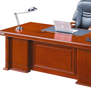 Mesa de oficina ejecutiva moderna de lujo Diseño único de madera Boss con <span class=keywords><strong>pintura</strong></span> de <span class=keywords><strong>chapa</strong></span> <span class=keywords><strong>y</strong></span> extensión en forma de L - Product Image 1