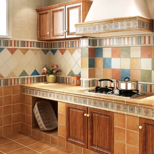 豪华厨房家具橱柜复古设计美式欧式成套实木豪华模块化橱柜