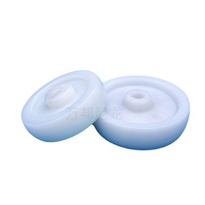 Roulettes en nylon plastique Wanbang, 6, 5, 3 pouces, à axe creux, roulement simple, blanches, pour meubles - Product Image 4