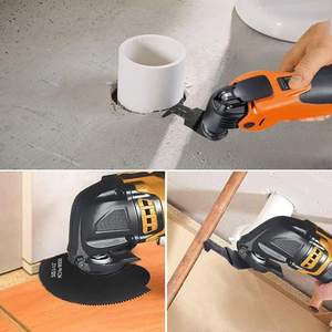 Set Professionale di 12 Lame Multifunzione <span class=keywords><strong>per</strong></span> <span class=keywords><strong>Legno</strong></span>, Lame Oscillanti a Sgancio Rapido, Accessori <span class=keywords><strong>per</strong></span> Utensili Multifunzione con Foro Chiuso - Product Image 4
