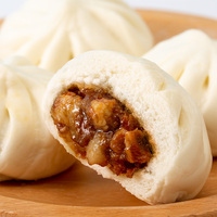 Guangzhou Restaurant Dim Sum Frozen Walnut Bao fait à la main BBQ porc rôti de porc chinois cuit à la vapeur chignon dans un sac pour enfants