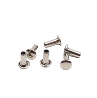 Alat tulis logam berongga panjang 12mm bahan besi paku keling kelas 4 kepala bulat kelas 4 merek JXY Electroplating Lingkungan