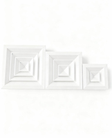 Grille de ventilation murale moderne réglable en aluminium et plastique pour système CVC extérieur, salon et sous-sol