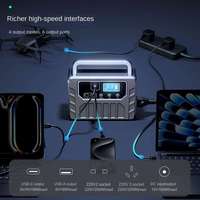 Sistema de Energía Solar Portátil Mini de 200W y 12Ah, Estación de Energía de 155Wh para Carga Móvil, Iluminación LED y Portátiles