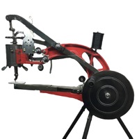 Machine à coudre pour cordonniers en coton, nylon et cuir, noire, pour réparation de chaussures, manuelle à manivelle, état neuf, double moteur