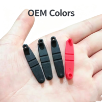 Clip de connexion pliable transparent en PP pour porte-clés, vente en gros d'usine, attache en plastique personnalisable avec logo pour cadeaux promotionnels