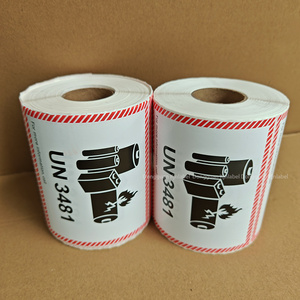 Étiquette d'avertissement d'expédition de batterie UN3480, étiquette de batterie lithium-ion UN3481, étiquette UN3481 pour batteries lithium-ion <span class=keywords><strong>UN</strong></span> <span class=keywords><strong>3480</strong></span>, classe 9 - Product Image 5