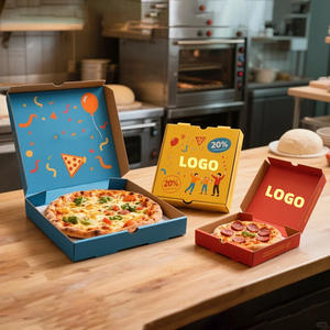 Boîte à pizza pour restauration rapide de <span class=keywords><strong>6</strong></span>, 10, 12, 14, <span class=keywords><strong>15</strong></span>, 16, 18, 24 <span class=keywords><strong>pouces</strong></span>, boîte à pizza personnalisée, fourniture d'usine, boîte <span class=keywords><strong>en</strong></span> carton ondulé - Product Image 3