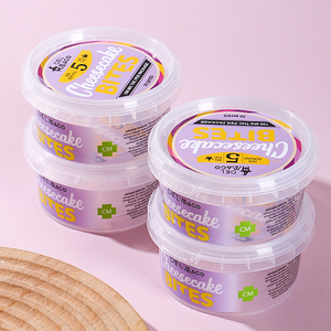 Taza de plástico PP personalizada de 200ml, 250ml, 8oz, Calidad Alimentaria, yogur, queso, mantequilla, contenedor, tapa a prueba de manipulaciones, impresión personalizada - Product Image 2