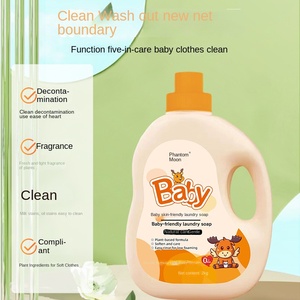 Detergente Ecológico Multiusos para Ropa de Bebé, 2 kg, Sin Fluorescentes, Limpio y <span class=keywords><strong>Suave</strong></span>, Jabón Especial para Niños, <span class=keywords><strong>Lavado</strong></span> a Máquina - Product Image 2
