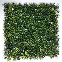 Panel Rumput Buatan Anti UV 50*50cm untuk Luar Ruangan, Pagar Rumput, Dinding Tanaman, Panel Rumput Hijau