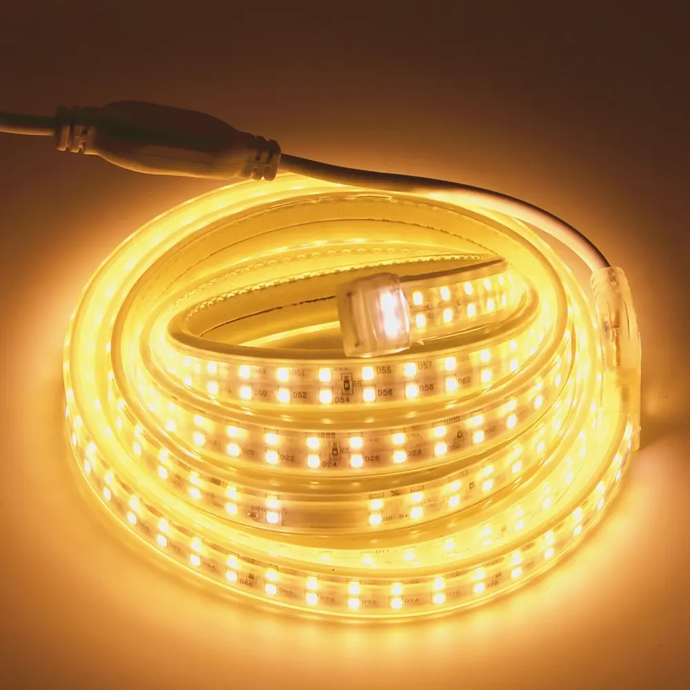 Striscia LED singola, doppia, tripla fila 60leds 120LED 180LED nastri a nastro lampada 110V 220V LED Strip Light