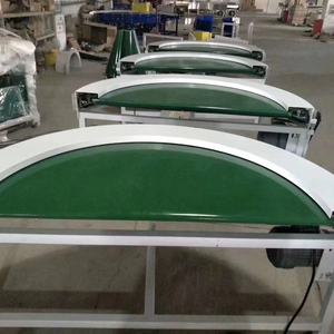 Sıcak satış verimliliği yeşil gıda PVC PU kavisli torna yuvarlak bantlı konveyör - Product Image 2