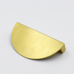 Nhà Sản Xuất Hiện Đại Matte Màu Đen Nửa Mặt Trăng Tủ Ngăn Kéo Xử Lý Kéo Nửa Vòng Nhà Bếp Tủ Quần Áo Xử Lý - Product Image 5