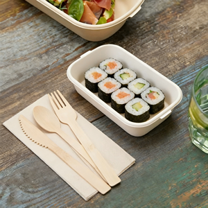 Ensemble de couverts en bambou de 140 mm, emballés individuellement dans du papier kraft, compacts, jetables, fourchette, cuillère, couteau, couverts jetables pour les voyages - Product Image 6