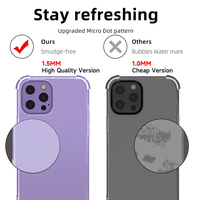 Pour Iphone 14 coque antichoc 1.5mm mince Transparent cristal clair Tpu pare-chocs coque de téléphone housse arrière pour IPhone 11 12 14 Pro Max