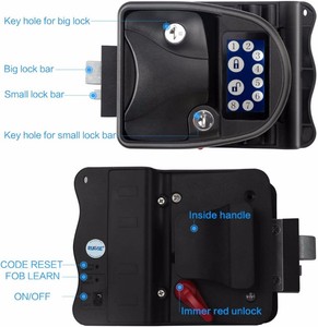 132/5000 Verrou de porte à poignée sans clé RV à écran tactile pour loquet de remorque de camping-car avec clavier et télécomma - Product Image 2