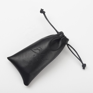 <b>Custom</b> Emboss Logo Leather Gift Jewelry <b>Lipstick</b> Pouch Drawstring Sunglasses Leather Bag - Product Image 6