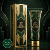 Caja de Embalaje Cosmética para el Cuidado de la Piel Masculina Personalizada de Fábrica Lionwrapack, Cartón Dorado con Logotipo en Relieve, Caja Plegable