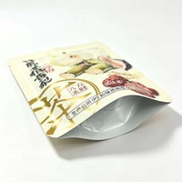 Sachets d'emballage alimentaire imprimés sur mesure, sachets de thé jetables, sachets à fond plat, avec fenêtres transparentes et ouvertures à déchirure facile