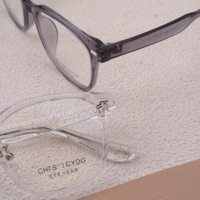Nueva Montura de Gafas Transparente Multicolor, Fresca, Linda y Delgada para Rostro Grande DM005