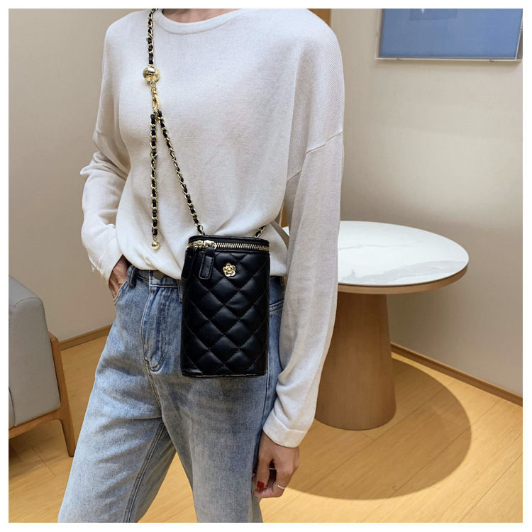 Sac seau en cuir pour femmes, sac à épaule de luxe avec longue