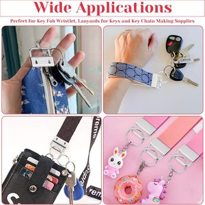 Kit de matériel pour porte-clés Shynek PCS avec pince à porte-clés pour la fabrication de porte-clés et de bracelets - Product Image 2