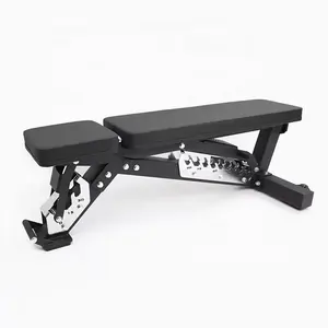 日照FJ运动多功能商用健身器材可调重量哑铃长凳倾斜锻炼下降平凳