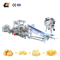 Machine industrielle de nettoyage et de découpe de pommes de terre, machine à éplucher les pommes de terre, machine à faire des chips de pommes de terre, ligne de production de chips de pommes de terre
