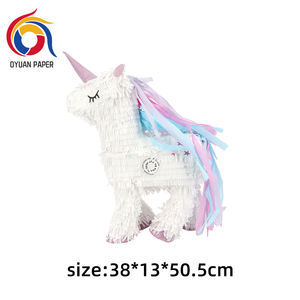 กระดาษพินาต้ารีไซเคิลทำมือดีไซน์ยูนิคอร์นสำหรับงานเลี้ยงวันเกิดวันคริสต์มาสหรือวันพ่อ - Product Image 2