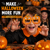 Lunettes de fête d'Halloween élégantes à styles multiples, cornes de diable, lunettes fantaisie pour les célébrations intérieures et extérieures