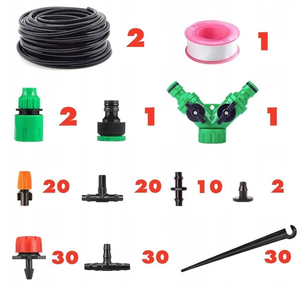 Kits d'irrigation <span class=keywords><strong>goutte</strong></span> <span class=keywords><strong>à</strong></span> <span class=keywords><strong>goutte</strong></span>, système d'arrosage pour plantes de jardin avec tuyau de distribution, buses réglables, - Product Image 2