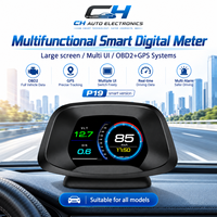 Compteur numérique intelligent pour voiture, affichage OBD2 GPS HUD, vitesse, régime moteur, température de l'eau, consommation de carburant, alarme de tension pour toutes les voitures