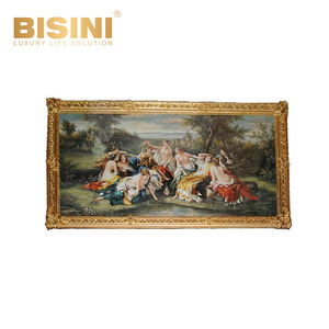 Porträt von Zwei Mädchen, die auf dem Rasen spielen, Dekoratives Klassisches Gemälde für Villenzimmer, Exquisites Kunstgemälde Europäische Aristokratie - Product Image 4