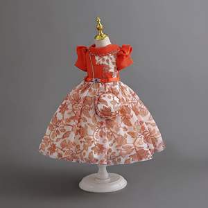 AM160 vêtements pour adolescentes robe en satin de qualité la <span class=keywords><strong>plus</strong></span> belle robe de soirée pour filles à fleurs vente en gros - Product Image 5