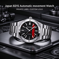 Montre mécanique automatique de luxe pour homme, acier inoxydable, saphir, lumineuse, analogique, loupe, logo personnalisé OEM, mouvement Miyota