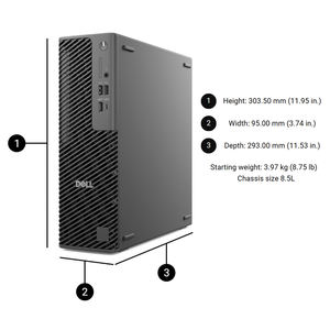 Nouveau <span class=keywords><strong>produit</strong></span> SFF Ordinateur de bureau Intel Core Ultra 7 265 16 Go de RAM 512 Go de SSD Dells Pro Max Slim FCS1250 Ordinateur de bureau Workstation - Product Image 5