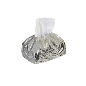 Caja de pañuelos de cerámica hecha a mano, impermeable, moderna, sencilla, de alto valor estético, para mesa de comedor, estilo de lujo discreto, sensación de alta gama para el hogar. - Product Image 5