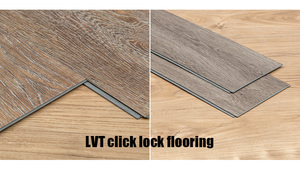 Plancher hybride en vinyle PVC recyclé noir et vert à clic LVT à bas prix, décoration intérieure, plancher en bois massif - Product Image 2