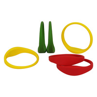Bracelet en silicone personnalisé avec puce RFID 125 kHz 13,56 MHz, étanche, pour salle de sport, piscine, contrôle d'accès