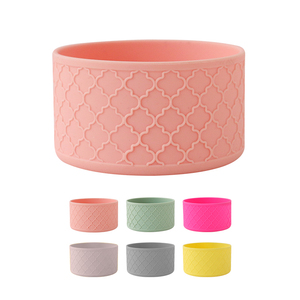 Manchon de bouteille d'<span class=keywords><strong>eau</strong></span> de sport à carreaux Texture <span class=keywords><strong>3D</strong></span> Housse de protection en silicone pour bouteilles de 12 oz et 40 oz <span class=keywords><strong>Eau</strong></span> bouillante Applicable - Product Image 4