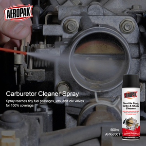 AEROPAK Aerosol 500ml Productos de limpieza de automóviles Aerosol de limpieza de automóviles Piezas de automóviles Motor de coche Carburador de carbono Carb Choke Cleaner Spray - Product Image 3